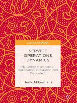 cover image of Service Operations Dynamics